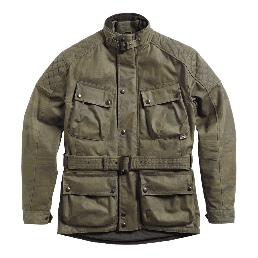 Garstang Waxed Camo Jacket Khaki